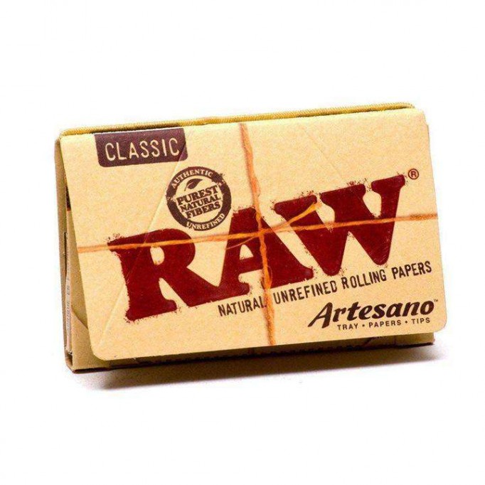 Raw Paper-Classic (15/Box-Artesano- 1-1/4+Tray+Paper+Tip)