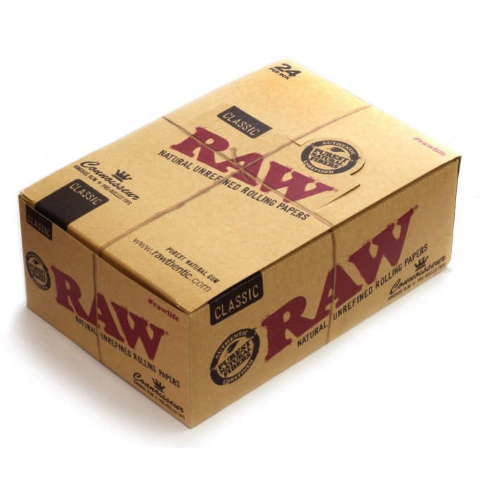 Raw Paper-Classic (24/Box- Master Piece - King Slim + Tips)