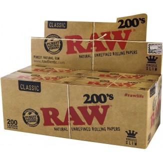 Raw Paper-Classic(200's) (40/Box-King Size Slim)