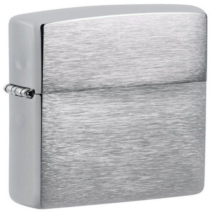 Zippo Lighter Brush Chrome