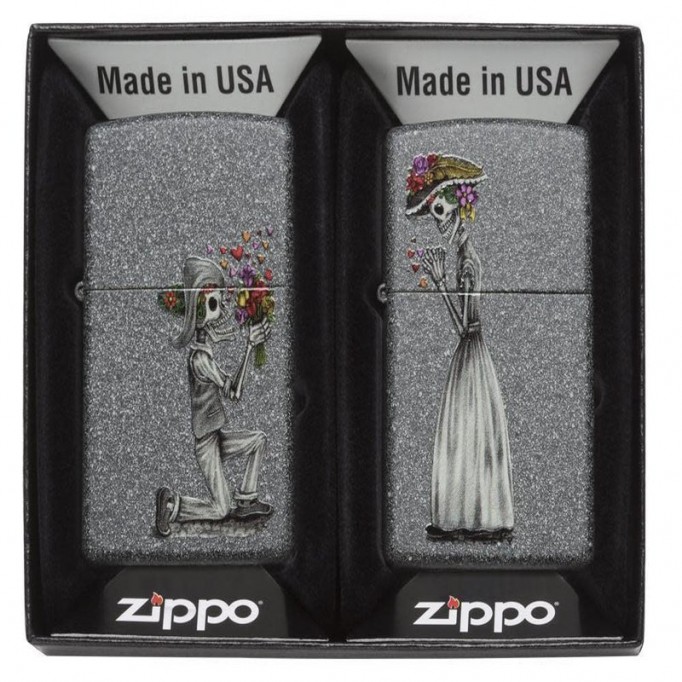 Zippo Lighter Couple Set