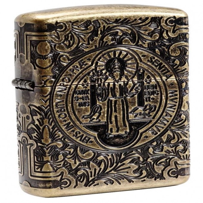 Zippo Lighter - St. Benedict