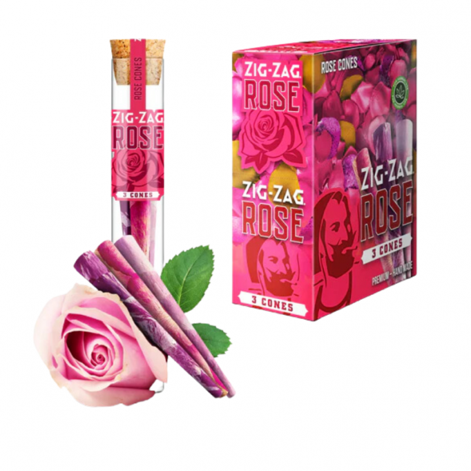 Zig Zag Rose Cones (8 pack of 3 cones) 